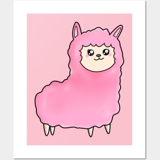 Pink Baby Alpaca Posters and Art